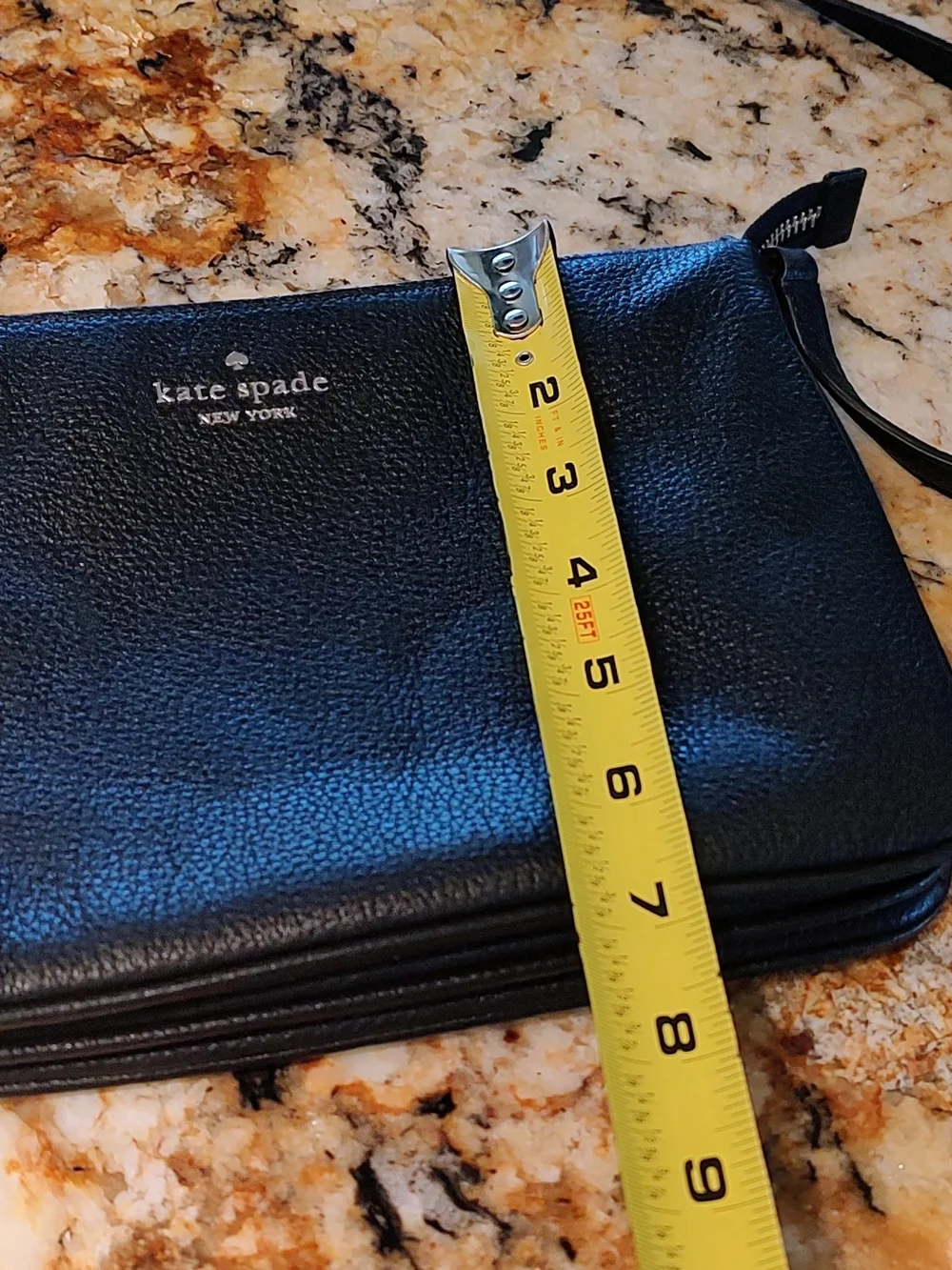 kate spade New York Black Pebbled Leather Crossbody Bag
